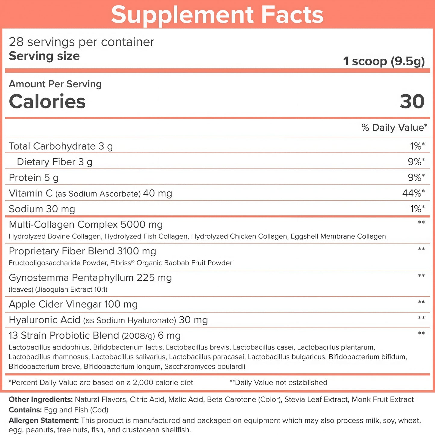 SkinnyFit Super Youth Collagen for Women Multi Probiotics 28 Servings