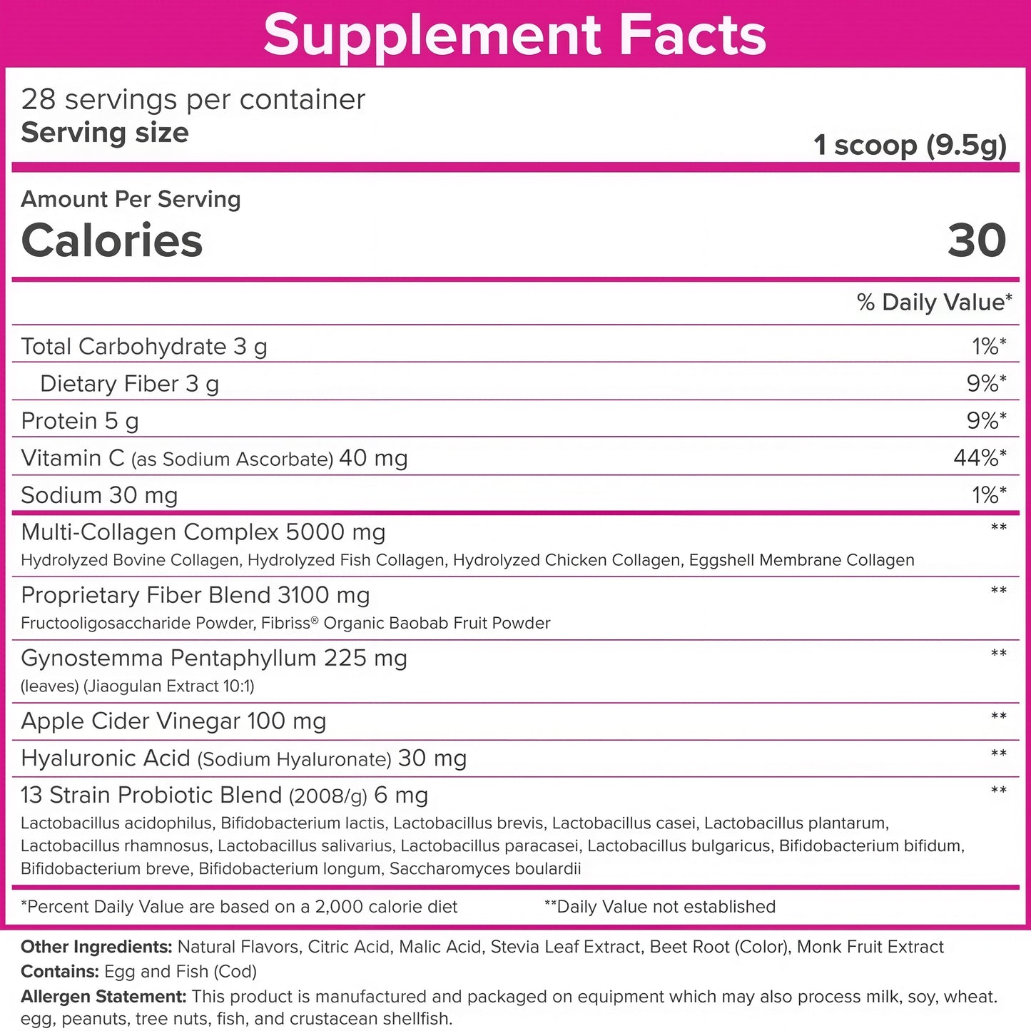 SkinnyFit Super Youth Collagen for Women Multi Probiotics 28 Servings