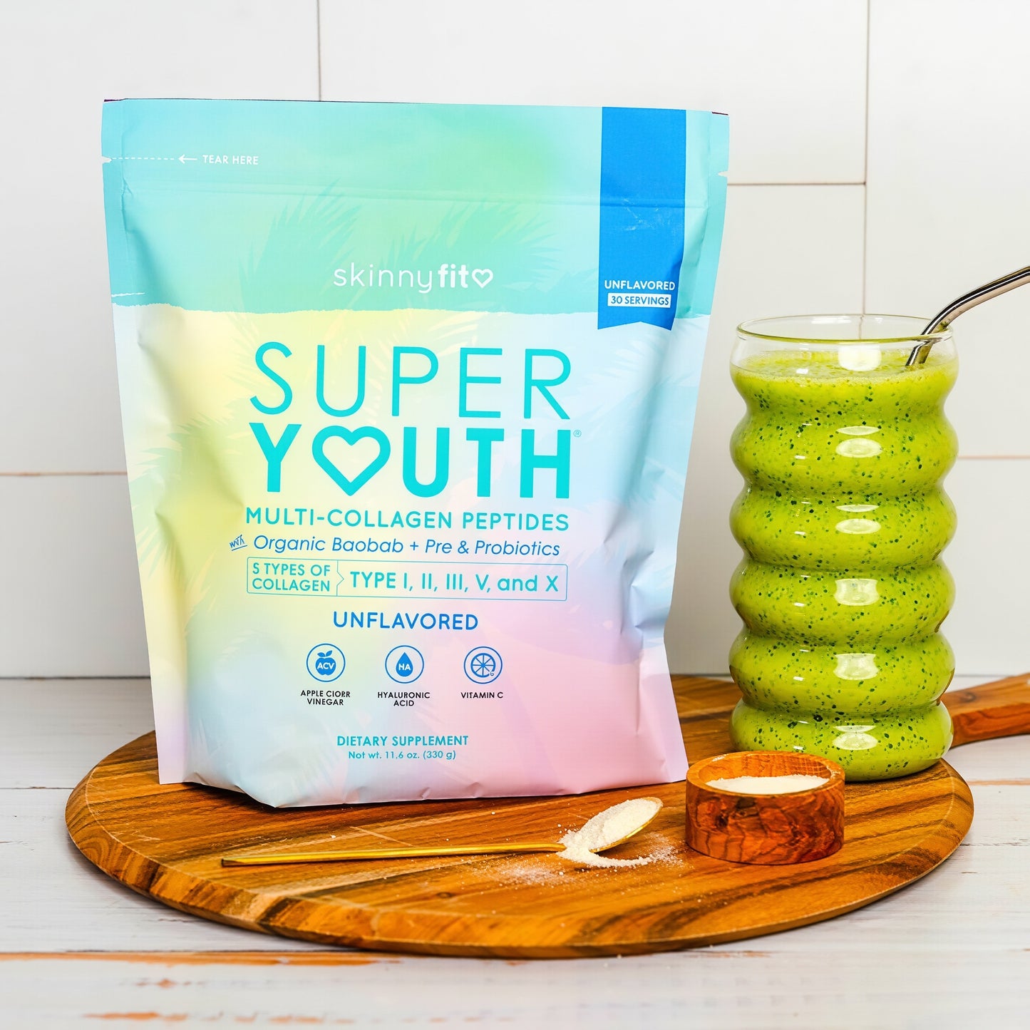 SkinnyFit Super Youth Collagen for Women Multi Probiotics 28 Servings