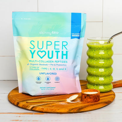 SkinnyFit Super Youth Collagen for Women Multi Probiotics 28 Servings