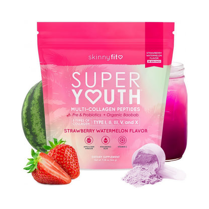 SkinnyFit Super Youth Collagen for Women Multi Probiotics 28 Servings