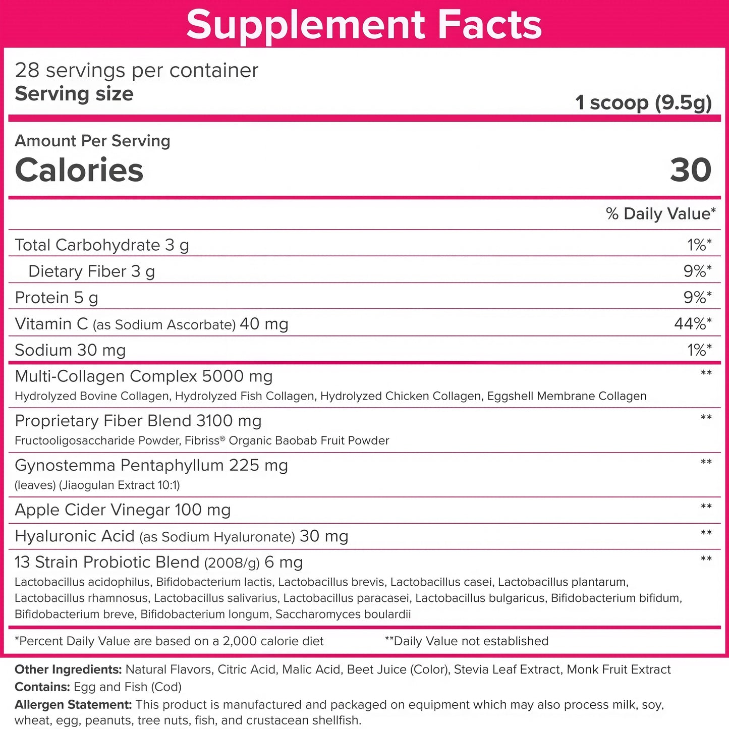 SkinnyFit Super Youth Collagen for Women Multi Probiotics 28 Servings